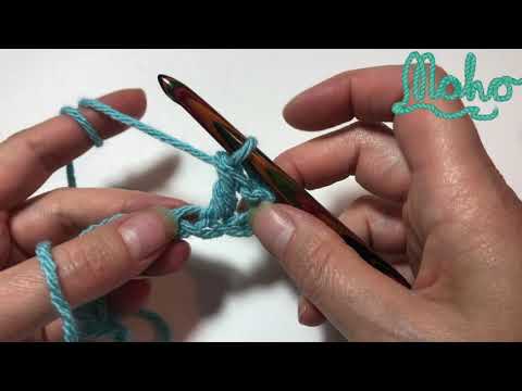 How to treble crochet into a chain