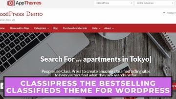 How to use ClassiPress The best selling classifieds theme for WordPress | Installation & demo import