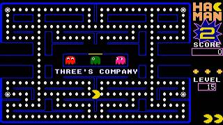 ATARI ST THREE'S COMPANY IS LEVEL 15 HACMAN 2 HAC MAN II HACK PACMAN PAC MAN CLONE David Bagget ELEM