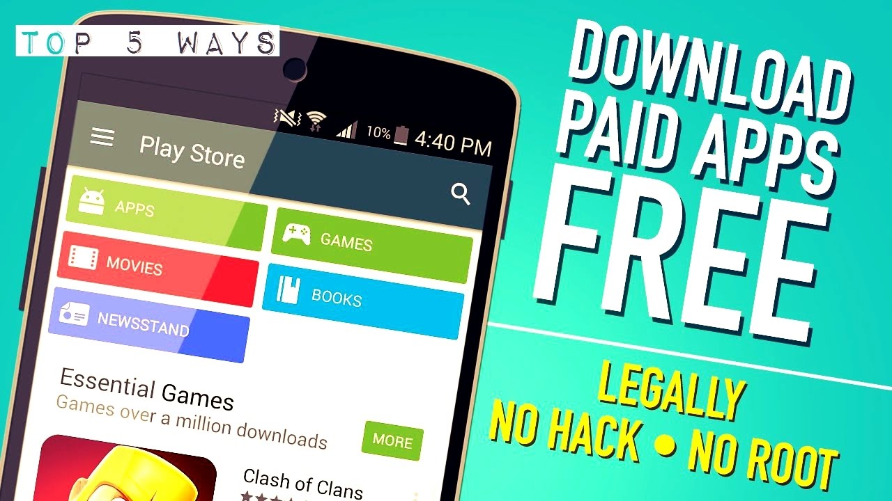 TOP 5 WAYS TO DOWNLOAD PAID APPS/GAMES FROM GOOGLE PLAYSTORE [free]