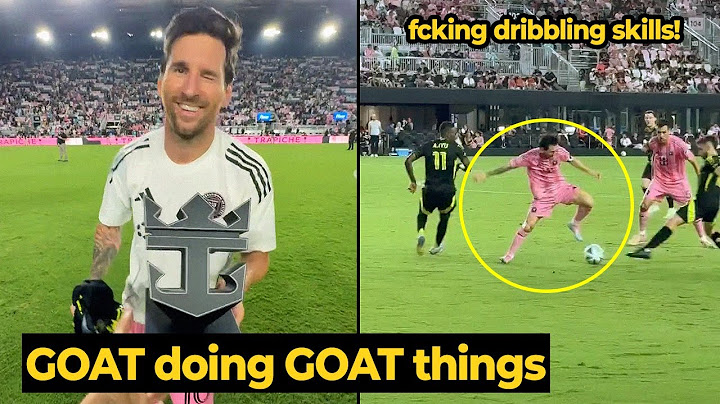 Messi wins MVP again with 2 goals 2 assists and humbles Columbus with insane dribbling skills