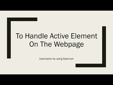 Finding an Active
