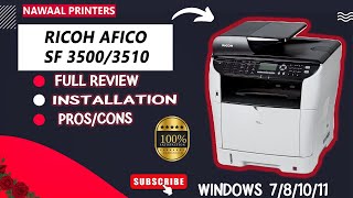 How To Install Ricoh Afico Sp 35003510 Driver Installation 2024 Ricoh Sp 3500 Photocopier 2024