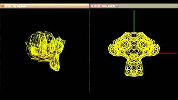 Renderização Head Monkey Pipeline Gráfico Comparado a OpenGL