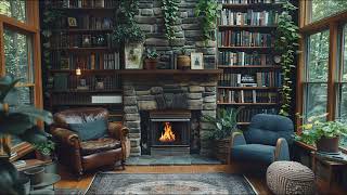 Fireplace Ambience in Cozy Library Cottage in the Woods 🌿 by Soothing Ambience 360 views 1 month ago 3 hours