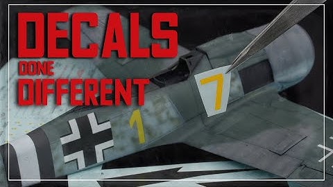 No Need for Gloss | Applying Decals to a Matt surface. 