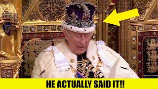 King Charles Says The UNTHINKABLE As Shocking Announcement Made In Kings Speech!
