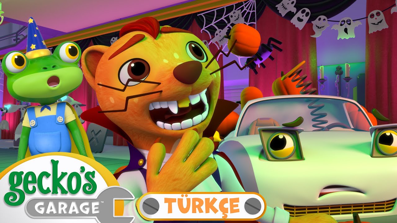 Cadılar Bayramında Kaybolan Süslemeler! | 🐸 Gecko'nun Garajı - Çocuklar için Kamyonlar