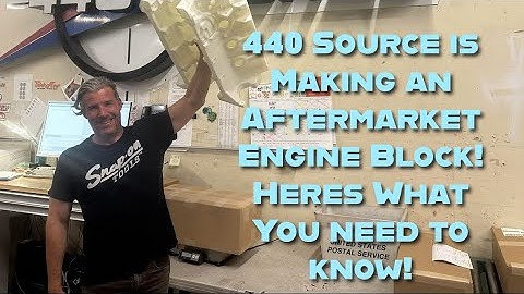 The NEW 4.500” Aftermarket Engine Block from 440 Source! #mopar #bigblock #572 #engine