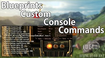 Unreal Engine, Blueprints Custom Console Commands - UE4U.XYZ