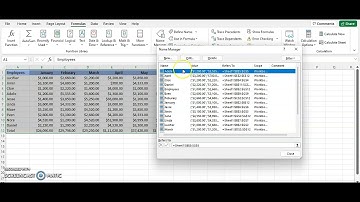 How to use "Create from selection" option and "Name manager" in Excel