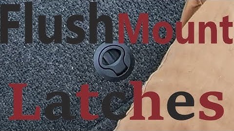 Flush slam latches. Full install. Very durable. I love them! DIY