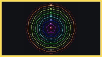 The Way The Polygons Rotate Is HYPNOTIZING! | Harmonic Minor Scale | Polyrhythms