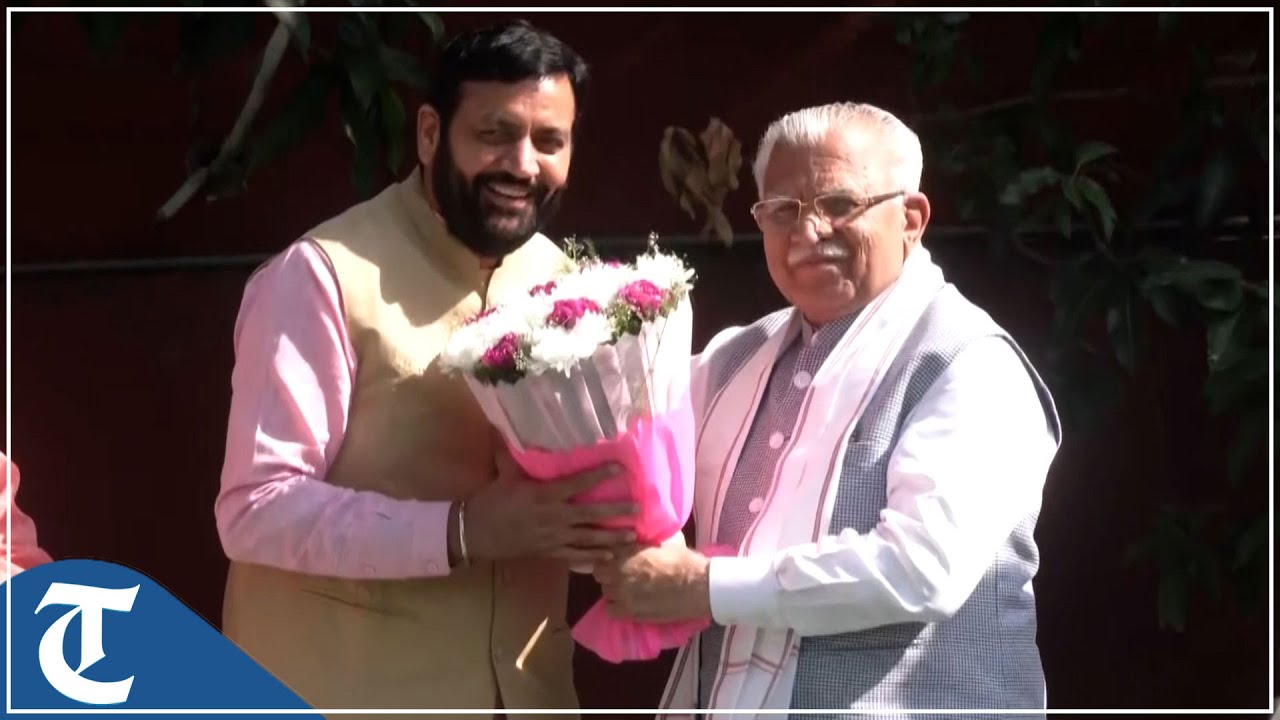 Haryana CM ML Khattar Felicitates Newly appointed Haryana BJP President haryana-cm-ml-khattar-felicitates-newly-appointed-haryana-bjp-president