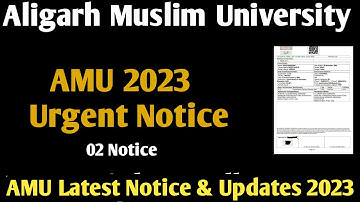 AMU urgent notice For BA Hons Bsc Bcom Application form last date 2023-24 amu form last date 2023-24