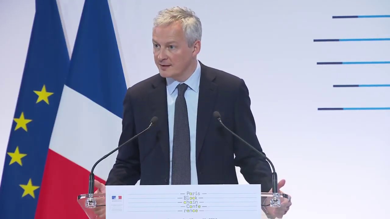 Vidéo : intervention de Bruno Le Maire à la Paris Blockchain Conference  2019 - bitcoin.fr