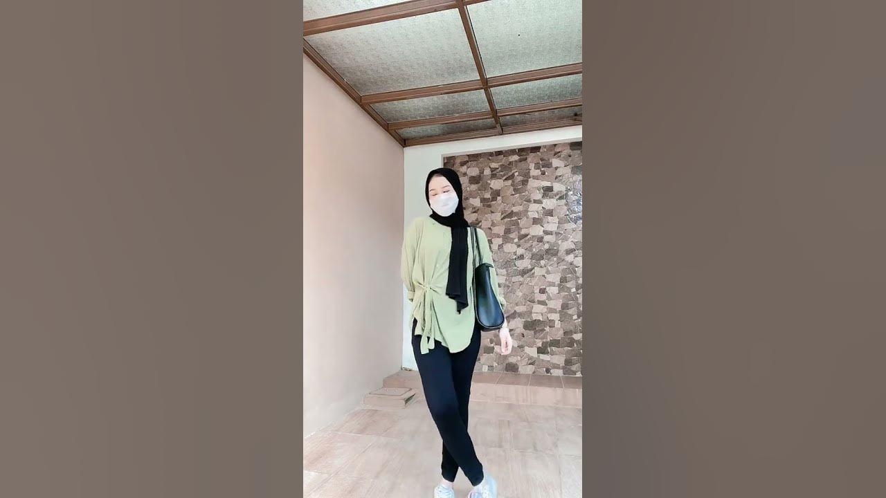 ✨inpirasi ootd pake legging , spill cek dikomen #ootdhijab #shorts