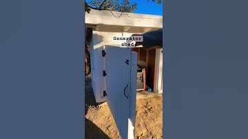 Generator shed #shed #generator #wood #handyman  #handytools #construction #outdoors #diy #like