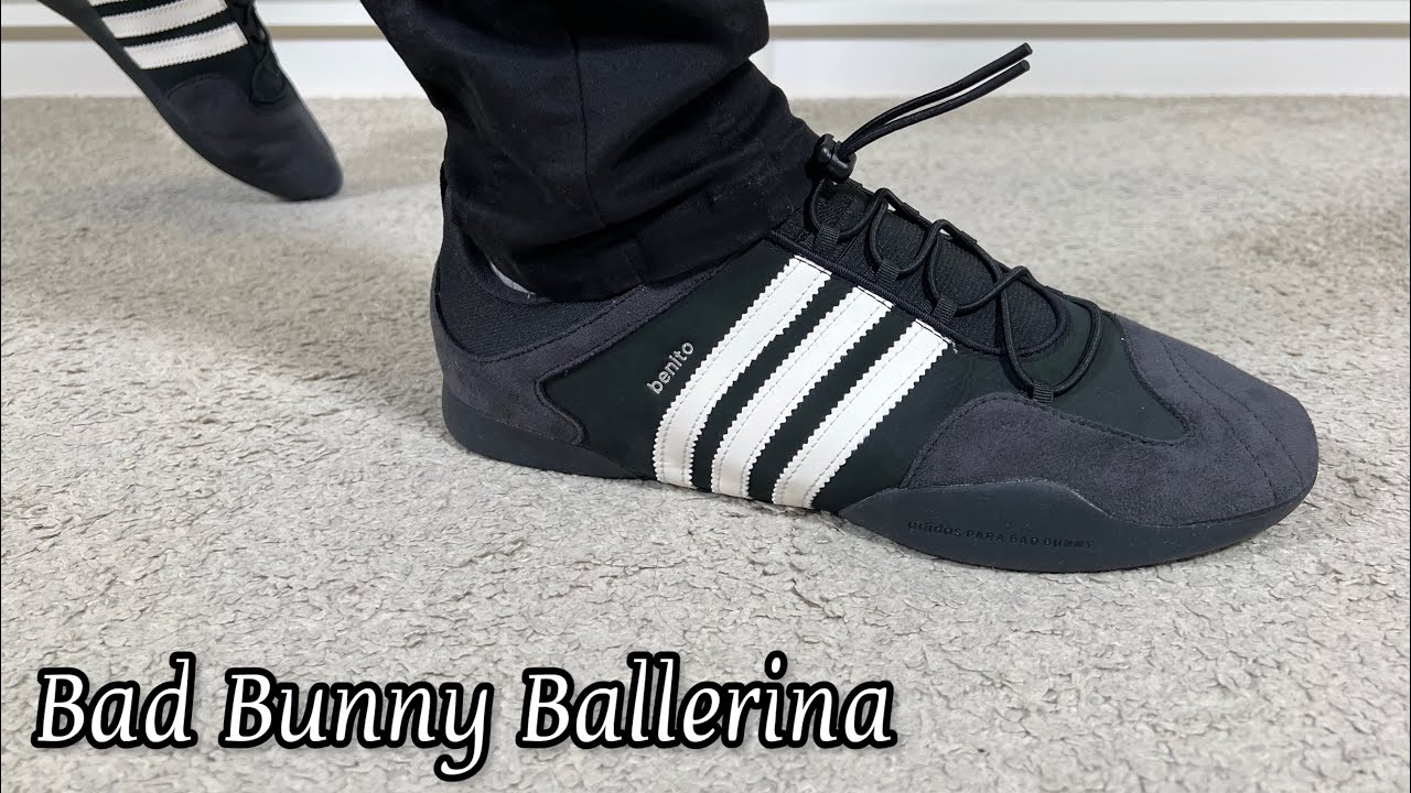 残りわずか!コラボ!Adidas X Bad Bunny Ballerina Sneakers Adidas x Bad Bunny Ballerina Review& On foot - YouTube