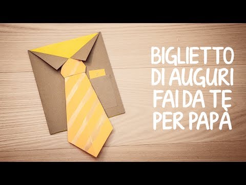 Video: Biglietto di compleanno fai da te per papà