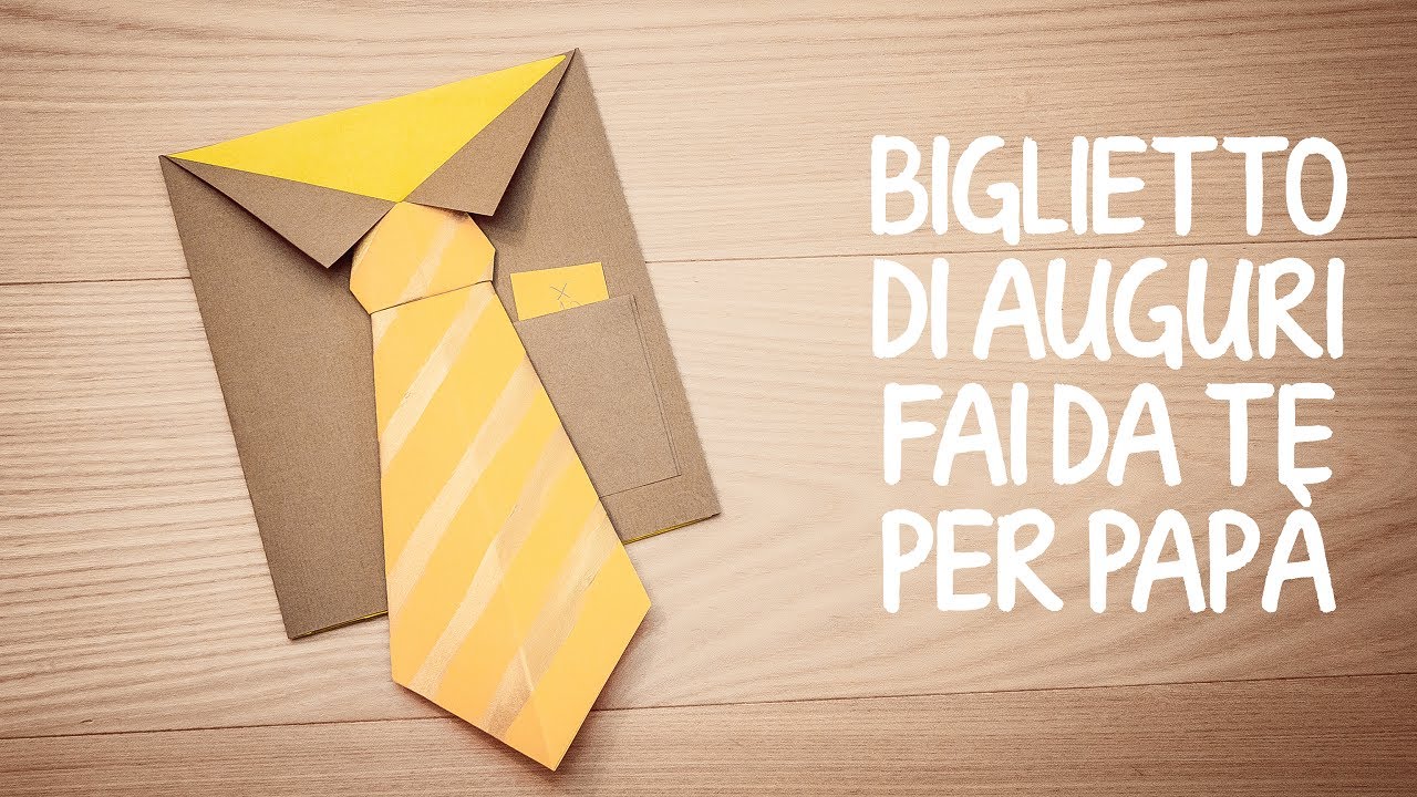 Biglietto Di Auguri Fai Da Te Per La Festa Del Papa 1 Parte Youtube