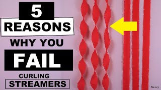 5 Reasons You FAIL To Curl Crepe Paper Streamers | Party Decoration Ideas