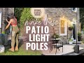 Diy modern string light posts create moveable bistro light posts to transform your patio diy