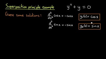 ODE | Superposition principle example