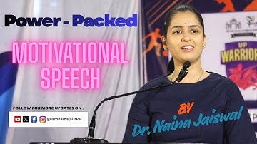 Power-Packed Motivational Speech By Dr. Naina Jaiswal at IIT BHU | 2025 | #mustwatch