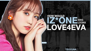 How Would IZ*ONE sing love4eva (LOONA yyxy) (PINK BLUSHER UNIT)