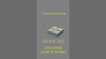 Crank Mechanism ⚙️ #ironcad #shorts #SmartMotion #Engineering #3dmodeling #Animation #cad  #3d