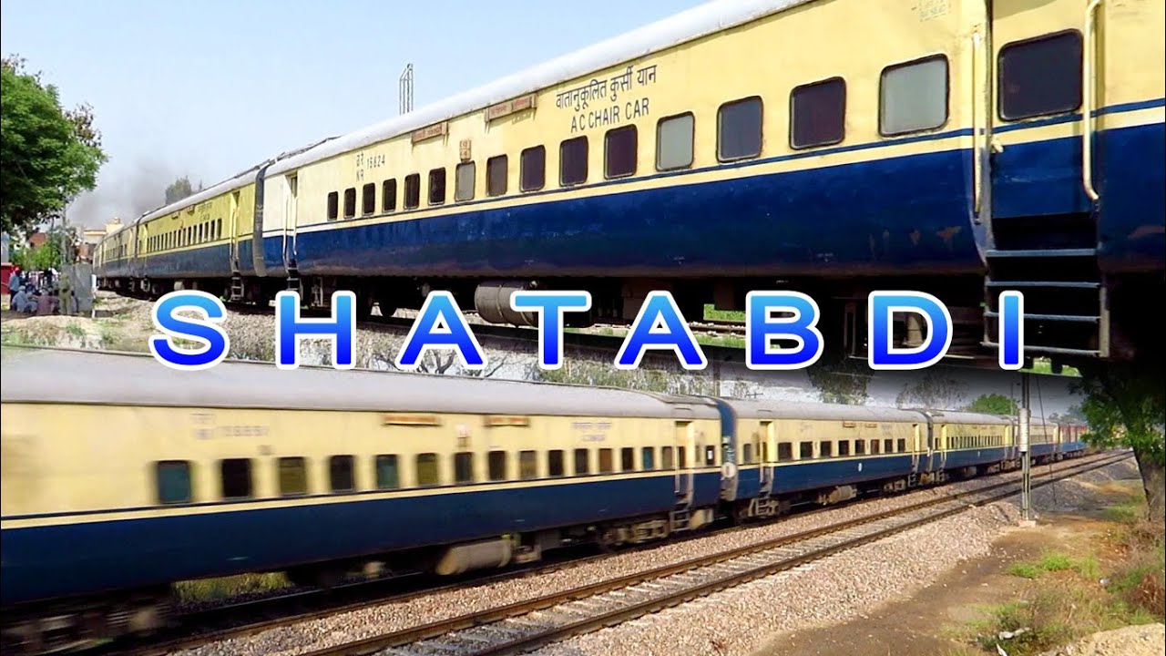 ICF Shatabdi Express Trains | Classic Premium Trains of the past - YouTube