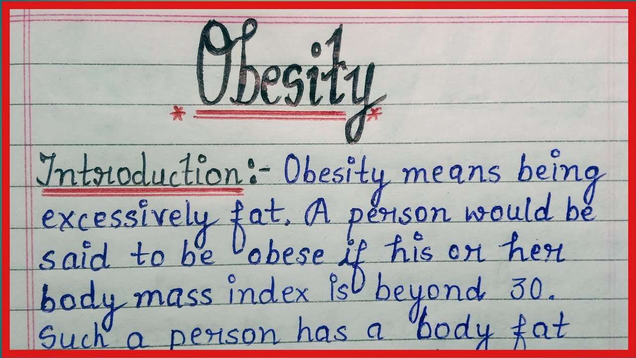 causes of obesity essay