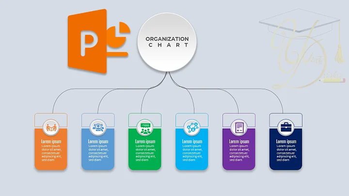 design organization chart slide in PowerPoint, tutorial no 125