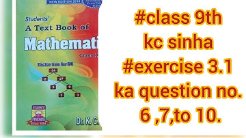 #class 9th KC sinha #exercise 3.1 #ka question no.6,7,8....,to 10.#polynomials .