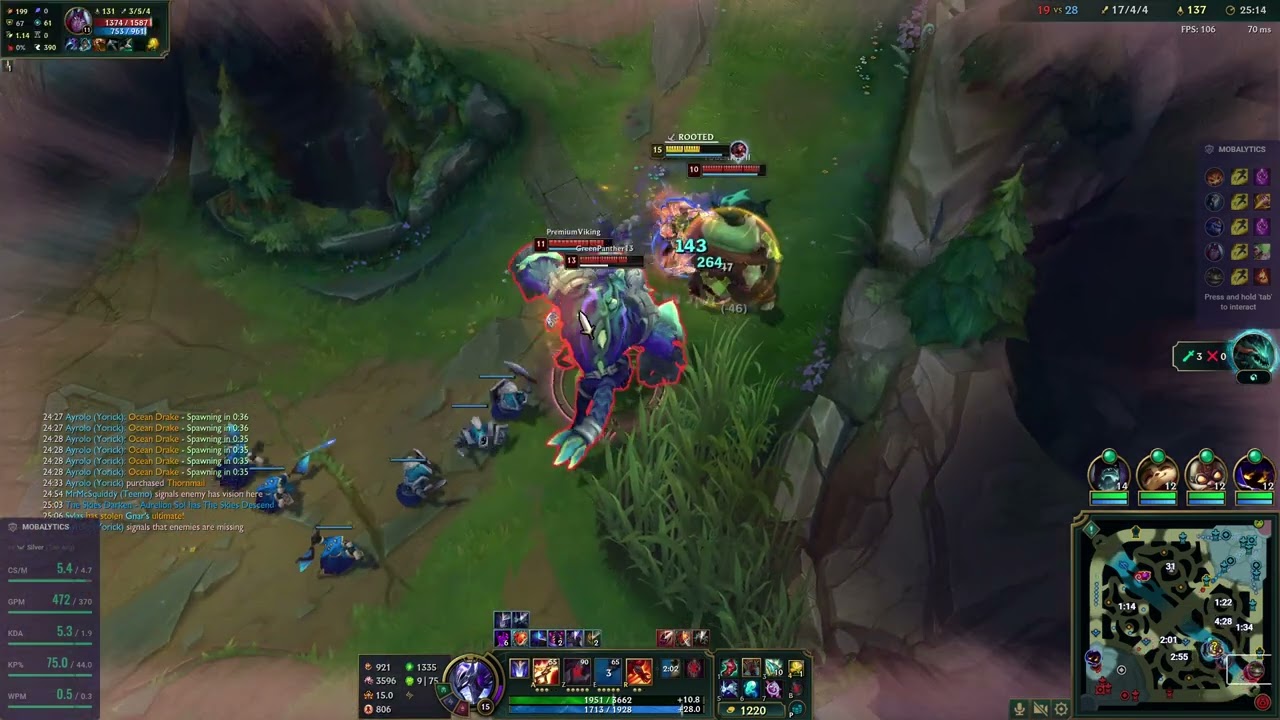 Ashen Knight Sylas 3v1