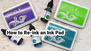 How to Re-ink an Ink Pad