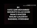Live Taraweeh by Qari Shoukath Ullah Ghori Mp3 Song