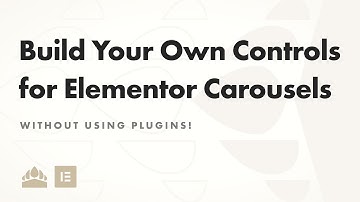 Bouw je eigen bedieningselementen voor Elementor-carrousels (geen plug-ins!)