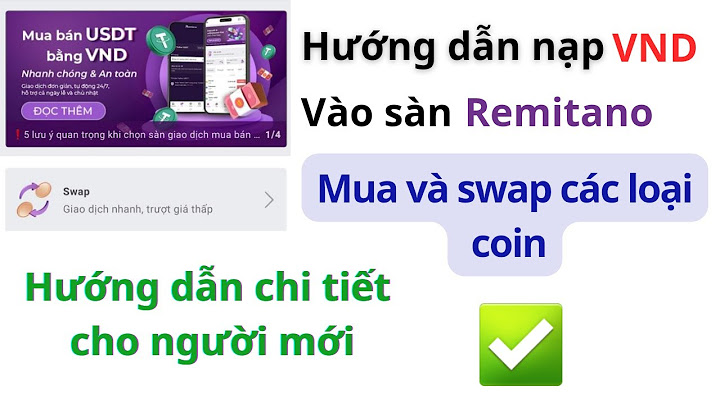 Cách thanh toán dùng ví vnđ trên remitano