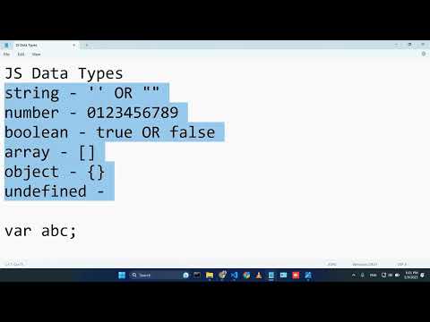 14 - JavaScript Class 2 | Alert | String | Number | Data Types | Operators | Muhammad Umair Ahmad