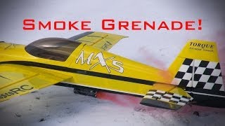 SMOKE GRENADE! On an RC Plane!