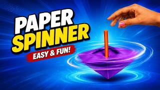 Easy Paper Spinner Making | Origami DIY Craft Ideas