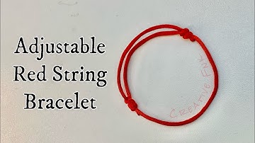 Adjustable red string bracelet ❤️
