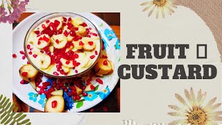 Fruit Custard with simple awesome and easy trick|Fruit custard banane ki vidhi|Chilled Fruit Custard