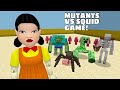 SQUID GAME DOLL vs MUTANT MOBS Gameplay in Minecraft - Coffin Meme - Wait What Meme