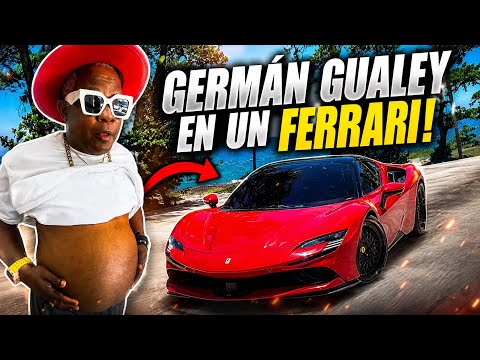 Germán's Ferrari after fame