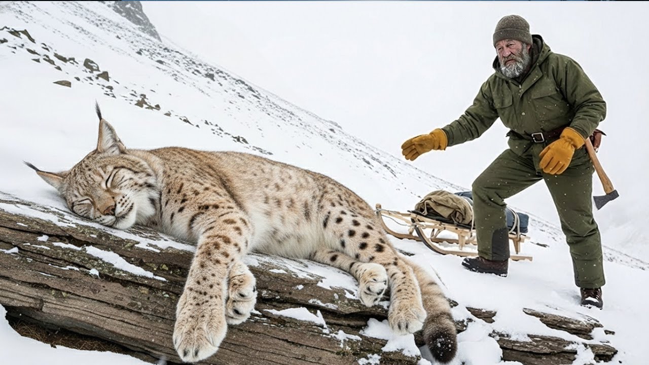 Pregnant Bobcat Left to Freeze in the Harsh Snow - What Next Is SHOCKING | Animal Rescue
