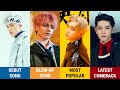 Kpop boy group songs debut vs blowup vs most popular vs latest