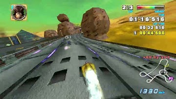 F-Zero GX - Sand Ocean Surface Slide with Mad Wolf (1